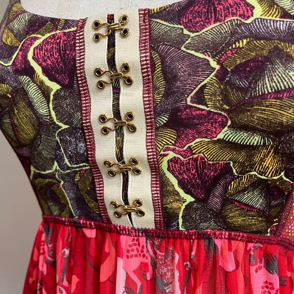 Maaji Swim Cover Up Coreset Mesh Mini Dress With Horse Print Size Small - Picture 5 of 11